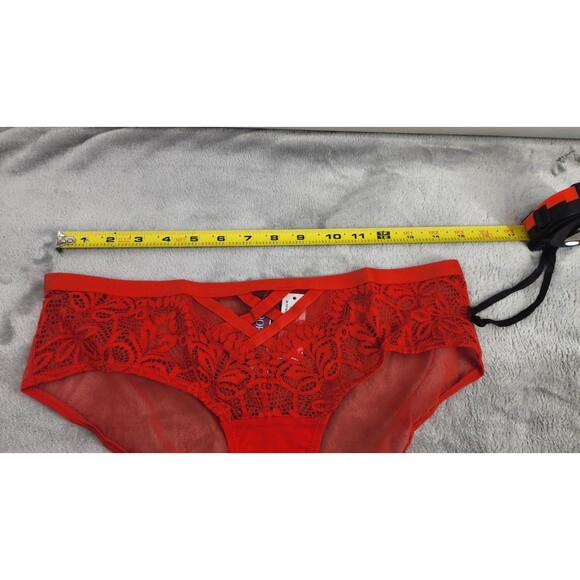 Adore Me Medium Molten Lava Red Diara Hipster Panty NWT - Picture 7 of 8